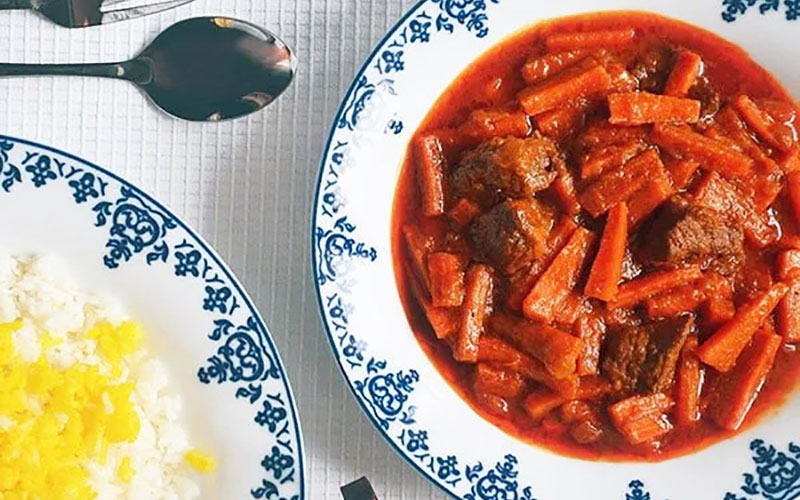 خورش آلو هویج